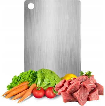Kuchyňské prkénko ROBUSTNÍ PRKÉNKO DIKOM NA KRÁJENÍ ODOLNÉ 29x20 cm Z NEREZOVÉ OCELI