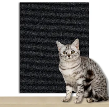 Samolepicí kočičí škrabadlo na zeď | ochrana nábytku - černý , 60x100cm