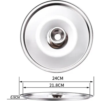 Poklice Nerezová univerzální poklice 10–24 cm | kuchyňské potřeby - 24 cm