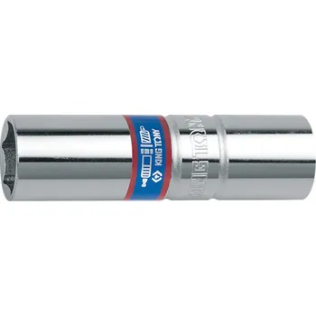 Gola hlavice Hlavice nástrčná s gumovou objímkou na zapalovací svíčky King Tony 3/8 CrV 6 hran, 14mm 36B514