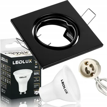 Žárovka Halogenové svítidlo, NAKLÁPĚCÍ, čtverec + LED žárovka GU10 1,5W Sada