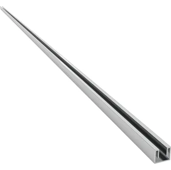 Sprchové dveře CERANO - Stěnový profil pro sprchové zástěny Walk-in - 8 mm - zápustný - chrom - 200 cm