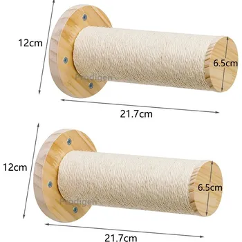 Kočičí škrabadlo na zeď dřevěné | kočičí nábytek - 51
