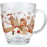 Skleněný hrnek TORO 350ml perníčková vesnička