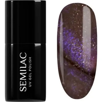 Lak na nehty Semilac gelový lak AI Brown 827 7ml