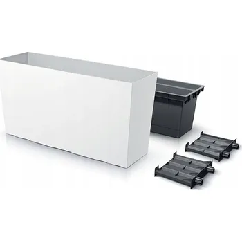 Květináč Bílý plast Květináč Prosperplast 77 cm x 23,5 x 40,6 cm