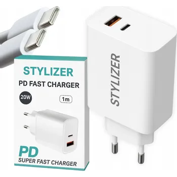 RYCHLÁ SÍŤOVÁ NABÍJEČKA USB-C PRO TELEFON, rychlé nabíjení + KABEL 1M