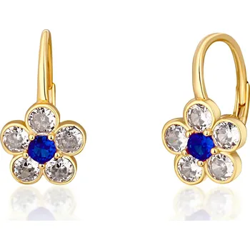 Náušnice JVD Úchvatné pozlacené náušnice Kytičky SVLE1505XH2GM00 + 2 měsíce na vrácení zboží