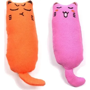 Hračka pro kočku Plyšová hračka pro kočky s catnipem | chovatelský doplněk - Pomeranč a růže