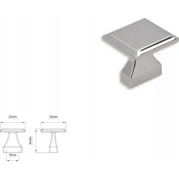 Nábytkové kování Nábytková úchytka SIRO 2439-32ZN1 chrom lesklý