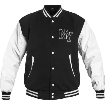 Pánská softshellová bunda Bunda NY baseball ČERNO/BÍLÁ, velikost 3XL