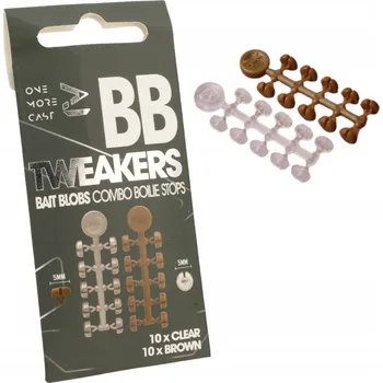 IP kamera One More Cast Tweakers Bait Blobs Průhledné a hnědé zátky