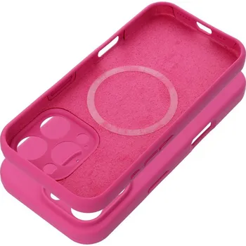 Náhradní kryt pro mobilní telefon Kryt pouzdra Silicone 2mm iPhone 15 s MagSafe Pink