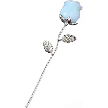 Květina ručně vyřezávaná dekorace | soška | ozdoba - Styl B