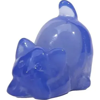 Kočičí soška z přírodního kamene | dekorace | figurka - Styl 7