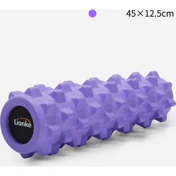 Pěnový válec Masážní válec 45cm pro záda | fitness vybavení - 45x12,5cm Fialová