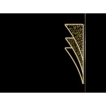 Vánoční světelná dekorace Vánoční dekorace na sloupy VO Ornament 11, 200 cm Barva: Teplá bílá