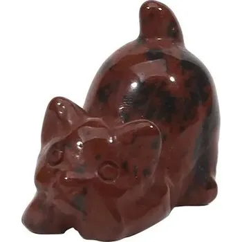 Kočičí soška z přírodního kamene | dekorace | figurka - Styl 4