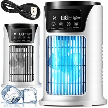 Vzduchotechnika Chladicí ventilátor Vzduchový chladič se zvlhčovačem Tichý provoz Černá Bílá 10x6x6in