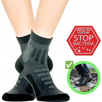 Pánské ponožky Ponožky PROLEN-SILTEX s ionty stříbra Ag 40-42 šedé