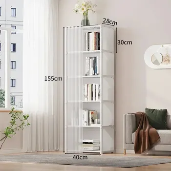 Šatní skříň Úložná šatní skříň s policemi 6/5 vrstev | nábytek - Bílá-6vrstvá