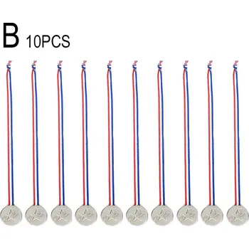 Dětské sportovní medaile sada 10ks | ocenění - Stříbrná medaile