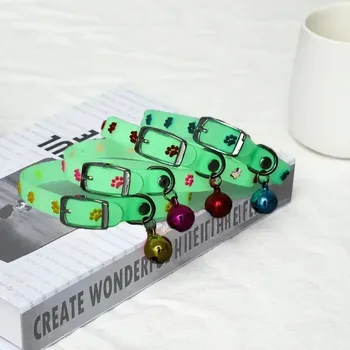 Obojek pro psa Svítící kočičí obojek s rolničkou | doplněk 1 ks náhodná barva - JY-200070701