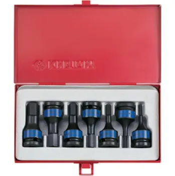 Gola sada Sada rázových zástrčných hlavic King Tony 1/2 CrMo INBUS H4 - H14 mm 4407MP