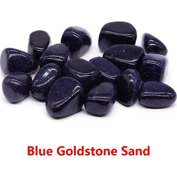Sběratelství Leštěný přírodní křišťál | dekorace | minerál - Modrý zlatý písek , 100 g