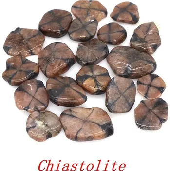 Přírodní kámen Žlutý leopard jaspis tromlovaný kámen | dekorace - Chiastolit , 100 g