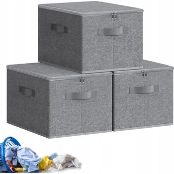Úložný box 3X ÚLOŽNÝ BOX NA OBLEČENÍ ORGANIZÉR DO SKŘÍNĚ KONTEJNERY