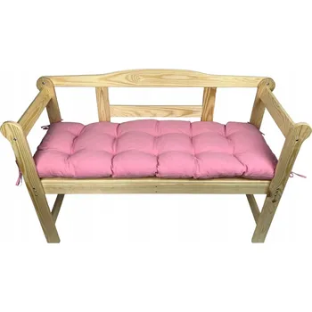 Podsedák Polštář na lavičku Zahradní poduška na lavičku Růže RŮŽOVÁ 120x60