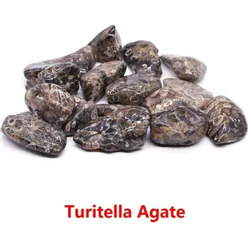 Přírodní kámen Leštěný přírodní křišťál | dekorace | minerál - Achát Turritella , 200 g