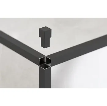 Stavební profil ROHOVÁ SPOJKA PRO PROFILY AIQ GRAFITOVÁ MATNÁ kostka 10,5 mm