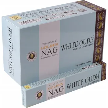 Vonná tyčinka TYČINKOVÉ VONNÉ TYČINKY MASALA GOLDEN NAG WHITE OUDH 15g - VŮNĚ BOHATSTVÍ PŘÍRODY