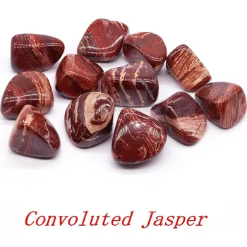 Přírodní kámen Žlutý leopard jaspis tromlovaný kámen | dekorace - Spletitý Jasper , 100 g