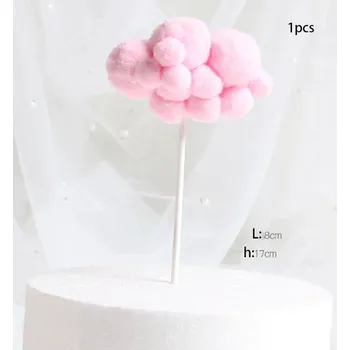 Party dekorace Disney narozeninová dekorace na dětský dort | ozdoba - růžový oblak-1ks-200004870