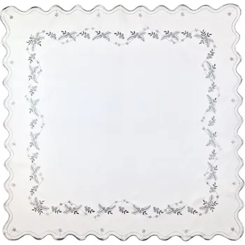ubrus Vánoční ubrus brusinky šedá 40x140