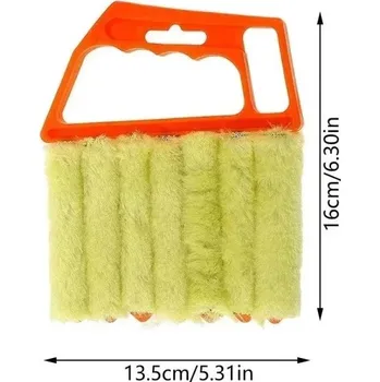 Čistící kartáč na žaluzie mikrovlákno | čistič - pomerančový