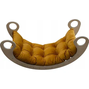 Polštář Houpačka polštář Montessori samet Polštář hořčicová pro děti XS