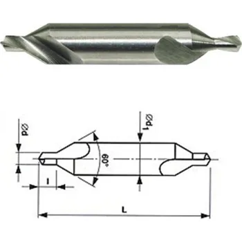 Vrták Vrták 05,00mm HSS středící 60° vybrušovaný 221110