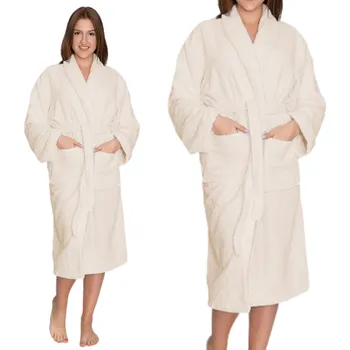 Pánský župan Tuva Home pánský župan Szlafrok Natural L/XL ke kolenům, velikost L/XL