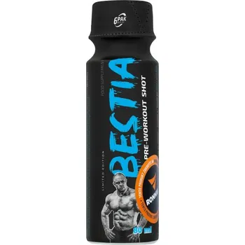 Anabolizér 6Pak Nutrition Bestia Shot Příchuť: tropické ovoce, Velikost: 80 ml