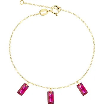 Náramek Zlatý náramek se zirkony - AP541-8494