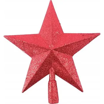 Vánoční dekorace Špice na vánoční stromek "Brokátová hvězda", zlatá, Tropic, 23,5 cm