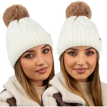 Čepice Elegantní módní dámská zimní čepice SCJ, polský produkt 24527