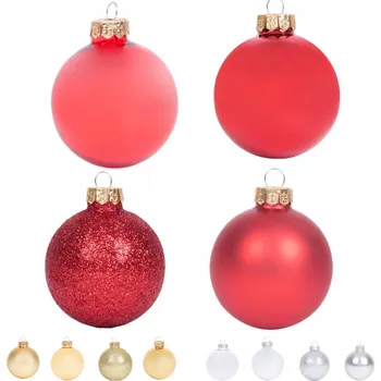 Vánoční dekorace Hladká vánoční koule Vánoční Koule ks