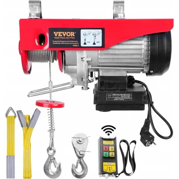 lanový naviják Elektrický naviják 400 kg 220 V pro dílnu, sklad, garáž, 12 m