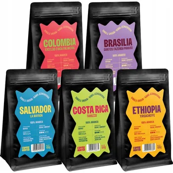 Káva Degustační sada káv Singles 5 x 100g