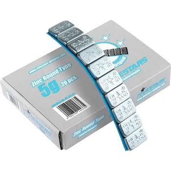 Fivestars 01-02-97, Lepicí ocelové závaží 5g na hliníkové disky, široká páska, 20 ks